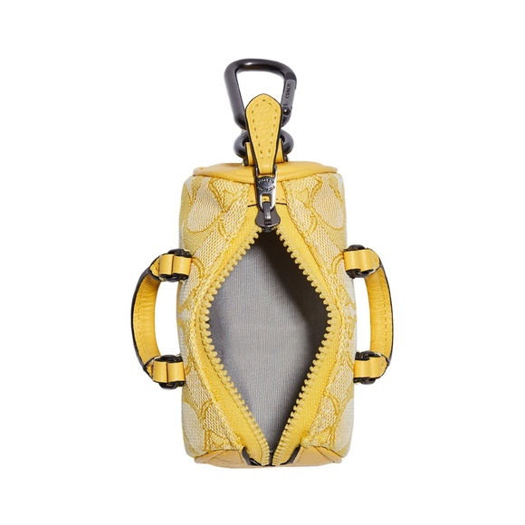 Coach Micro Venturer Key Fob In Signature Jacquard - Picture 3 of 5